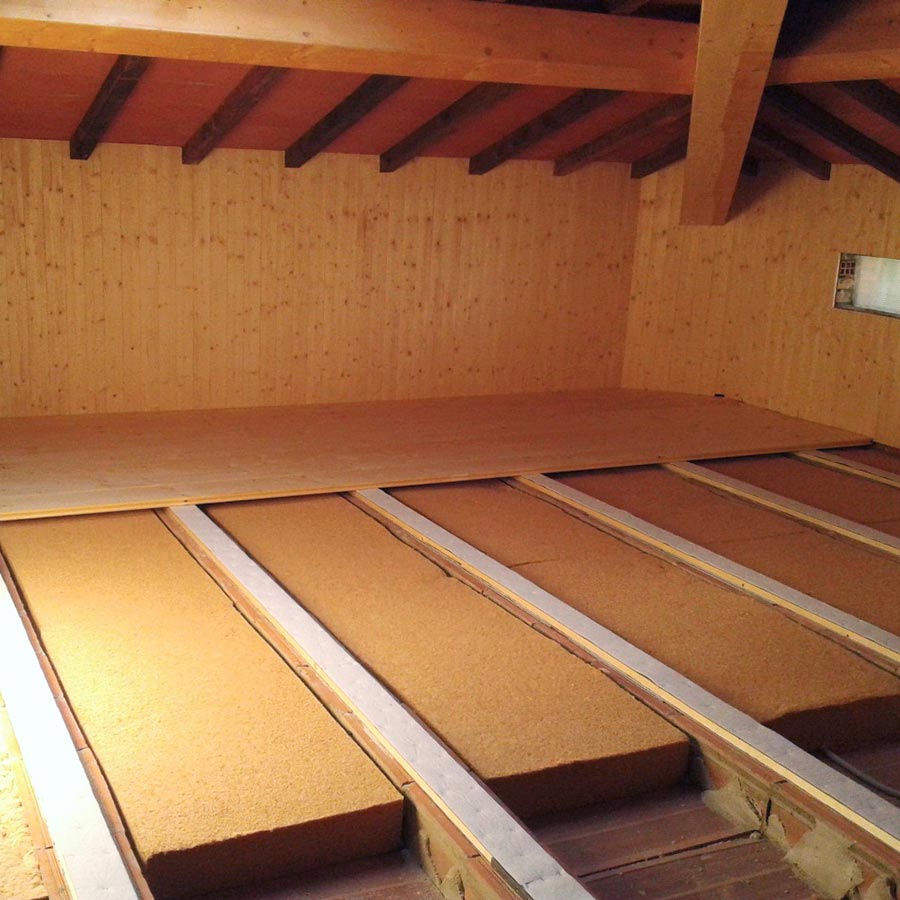 Fibre di legno flessibile FiberTherm Flex per isolamento solaio