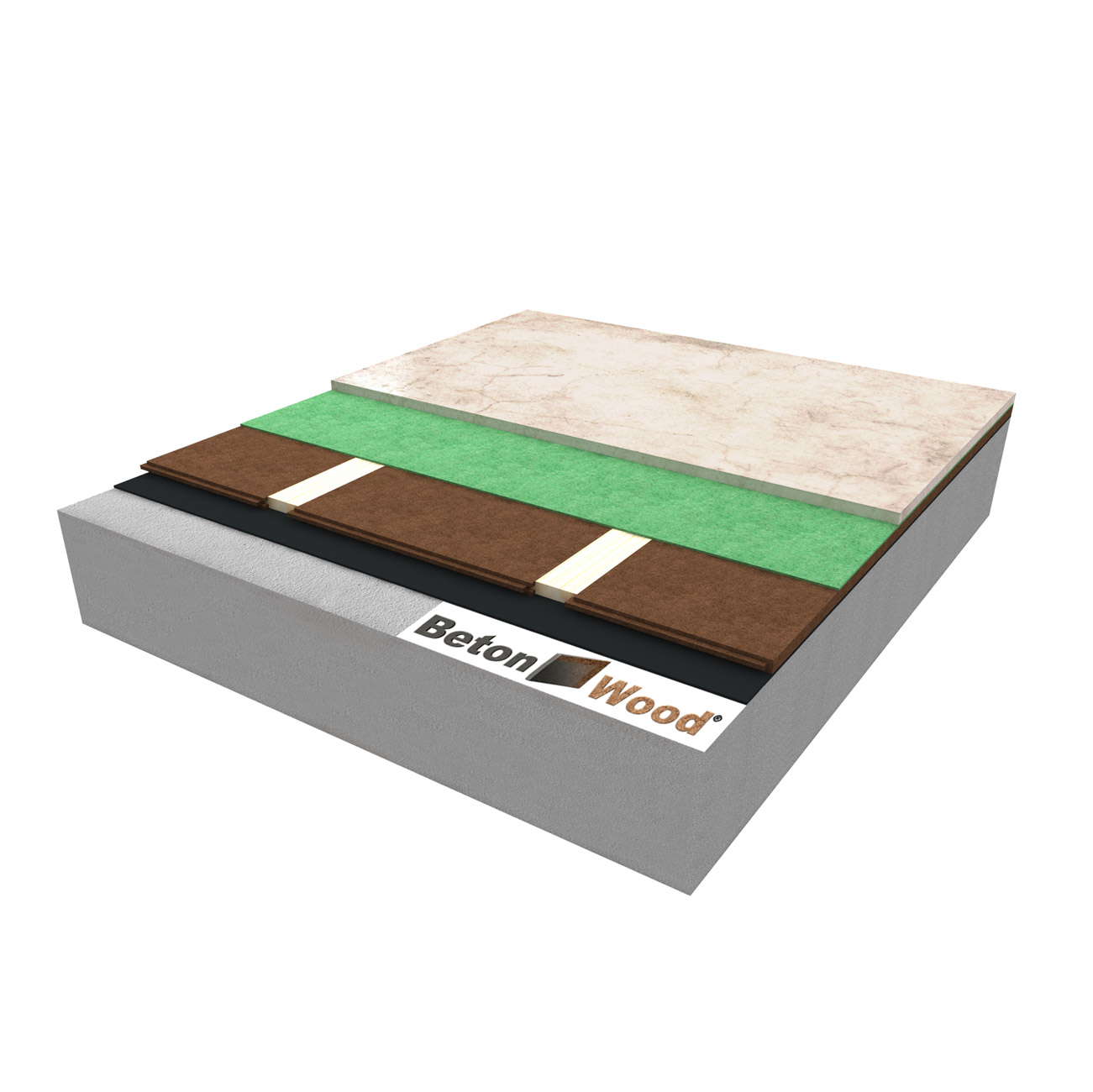 Solaio in fibre di legno anticalpestio Floor, Underfloor e cementolegno