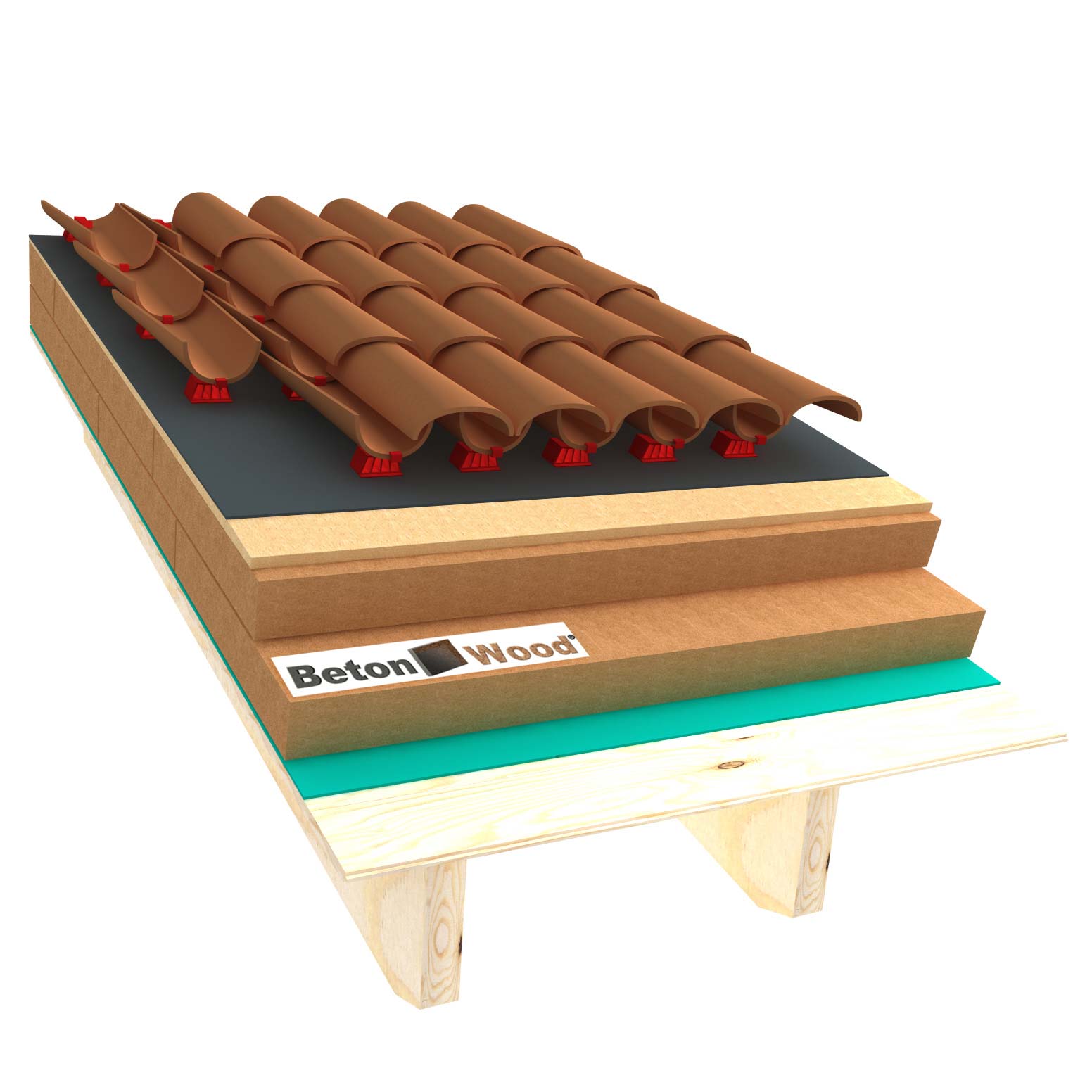 Tetto ventilato in fibre di legno Therm ed Isorel su perlinato