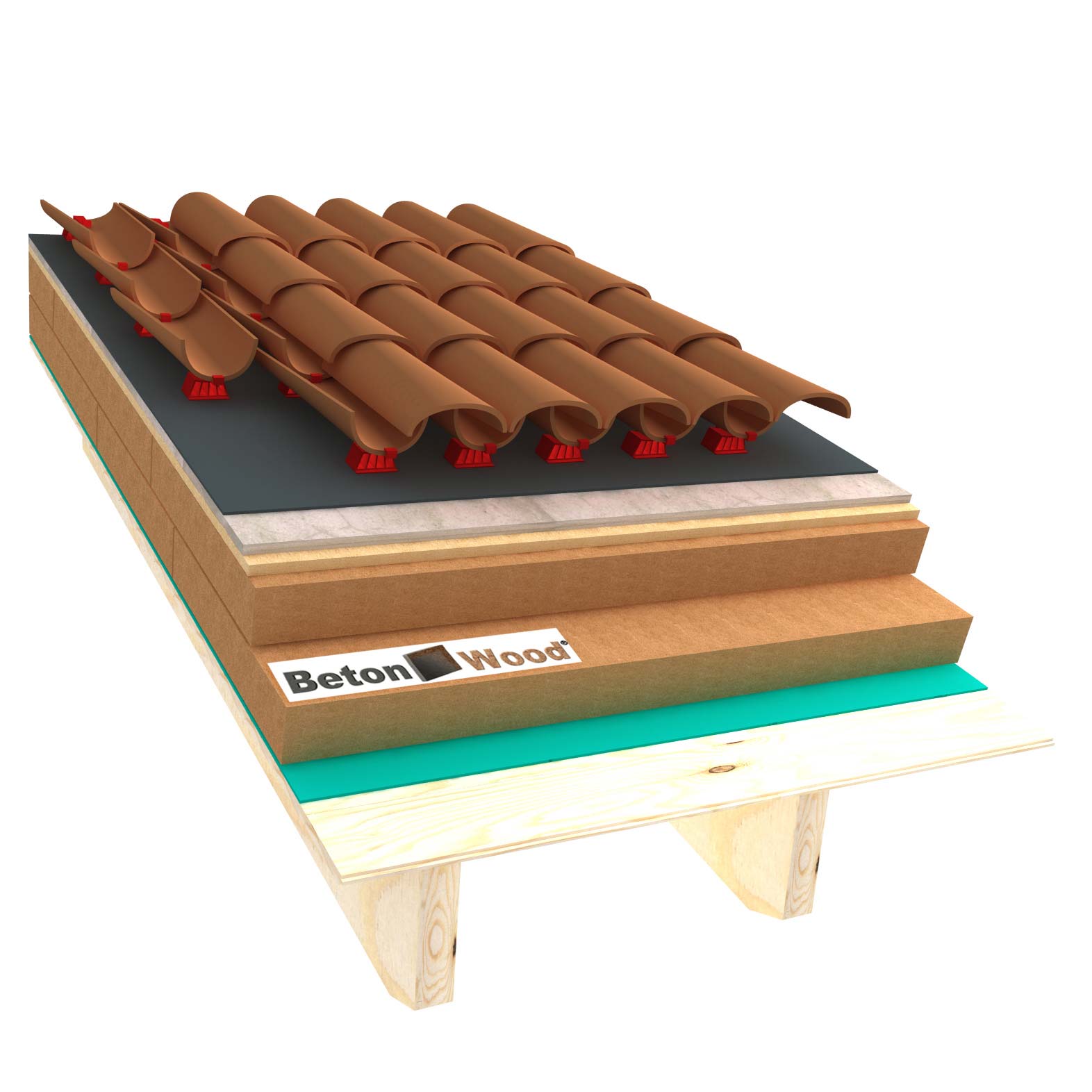 Tetto ventilato in fibre di legno FiberTherm, Isorel e cementolegno su perlinato